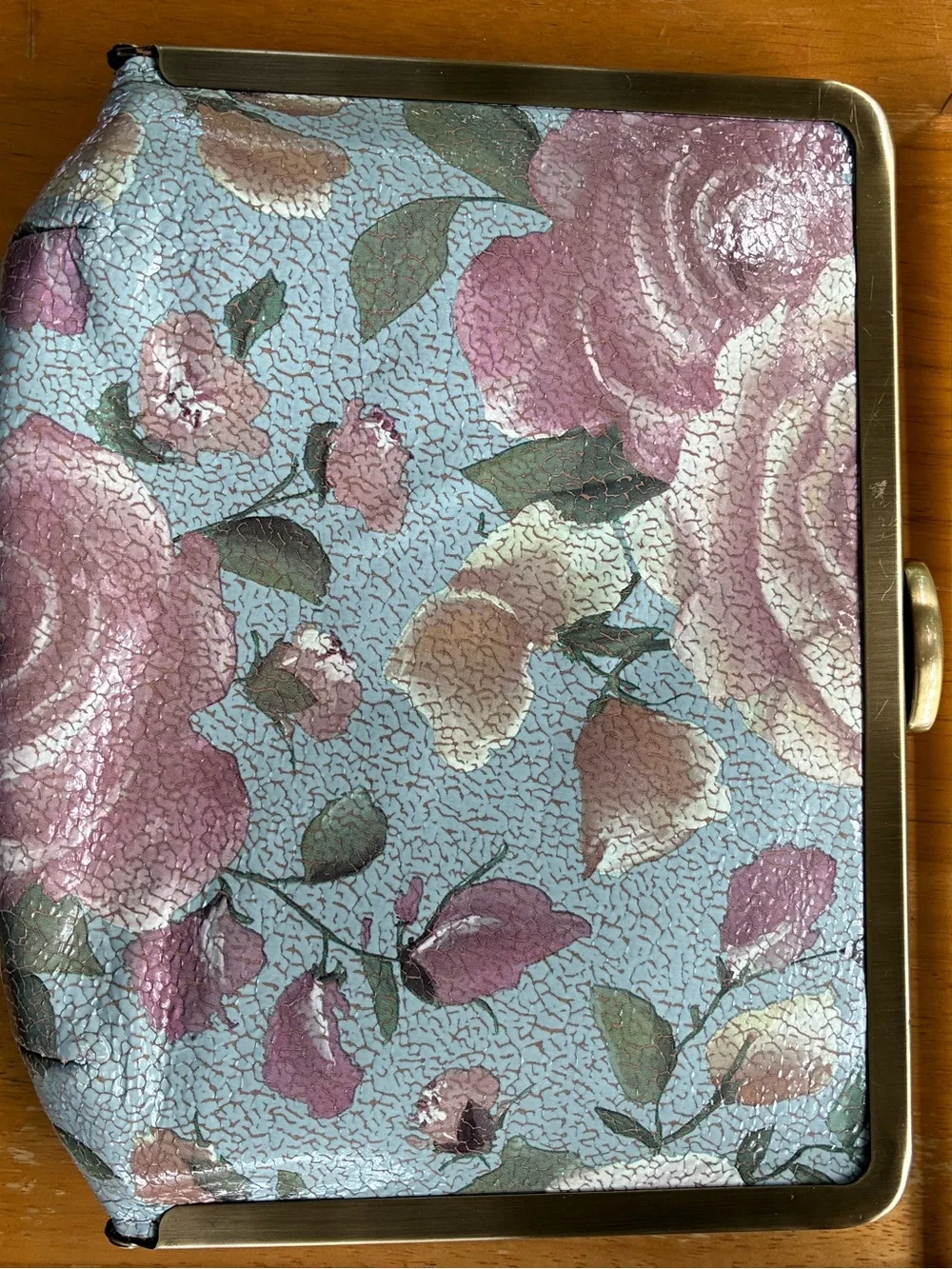 Patricia Nash Crackled Rose Garden Chain-Handle Clutch - Picture 12 of 16